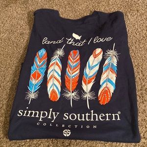 Navy blue simply southern short sleeve